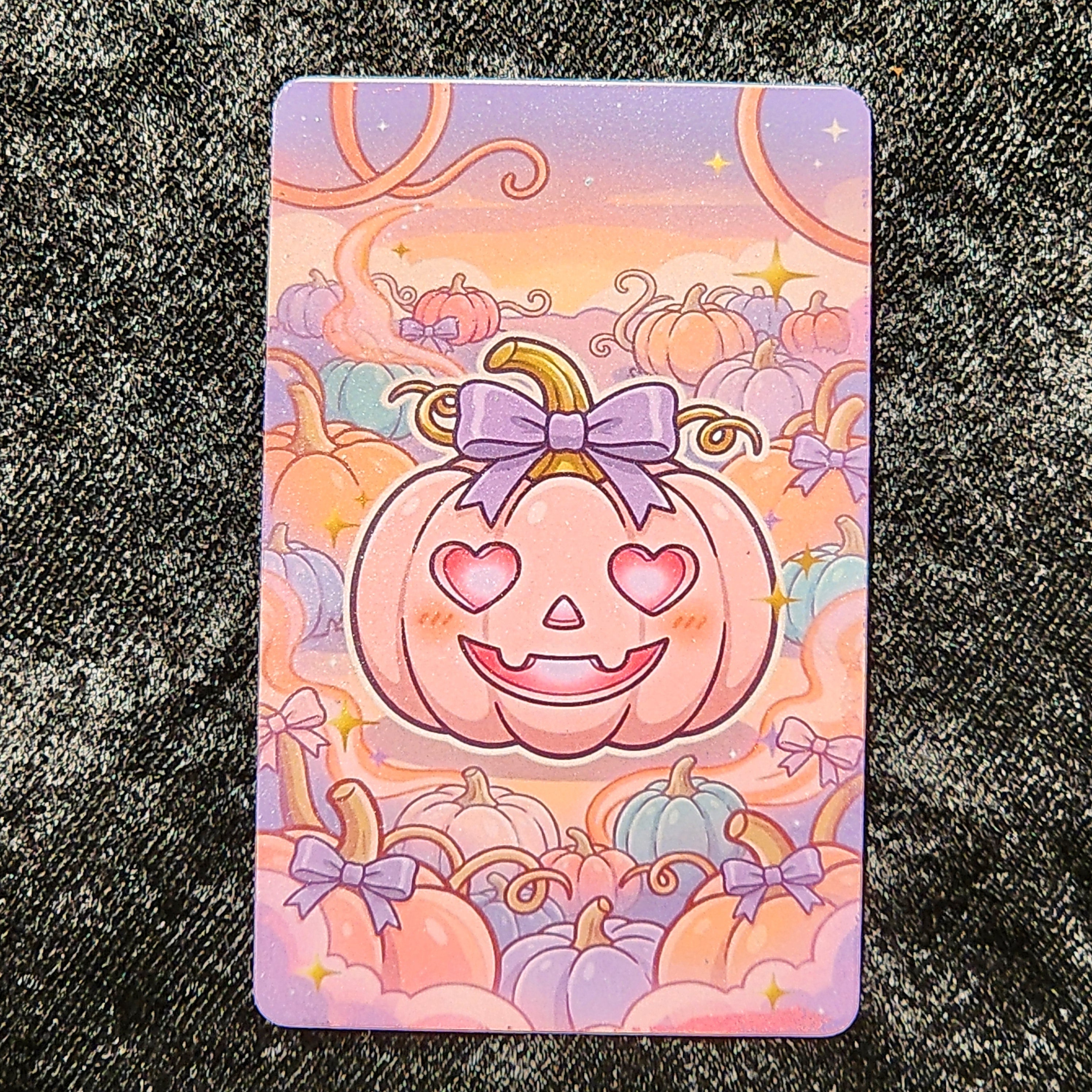 Tap Greeting Card NFC Video Pinkoween Phoebe, The Blushing Jack (OCTOBER 04 OF 31) Real Card Front Photo