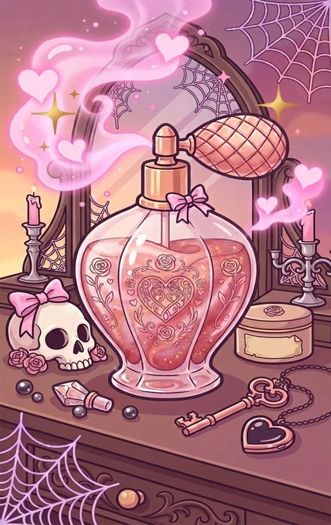 Tap Greeting Card NFC Video Pinkoween Valentina, Love Potion No. 13 (OCTOBER 12 OF 31)