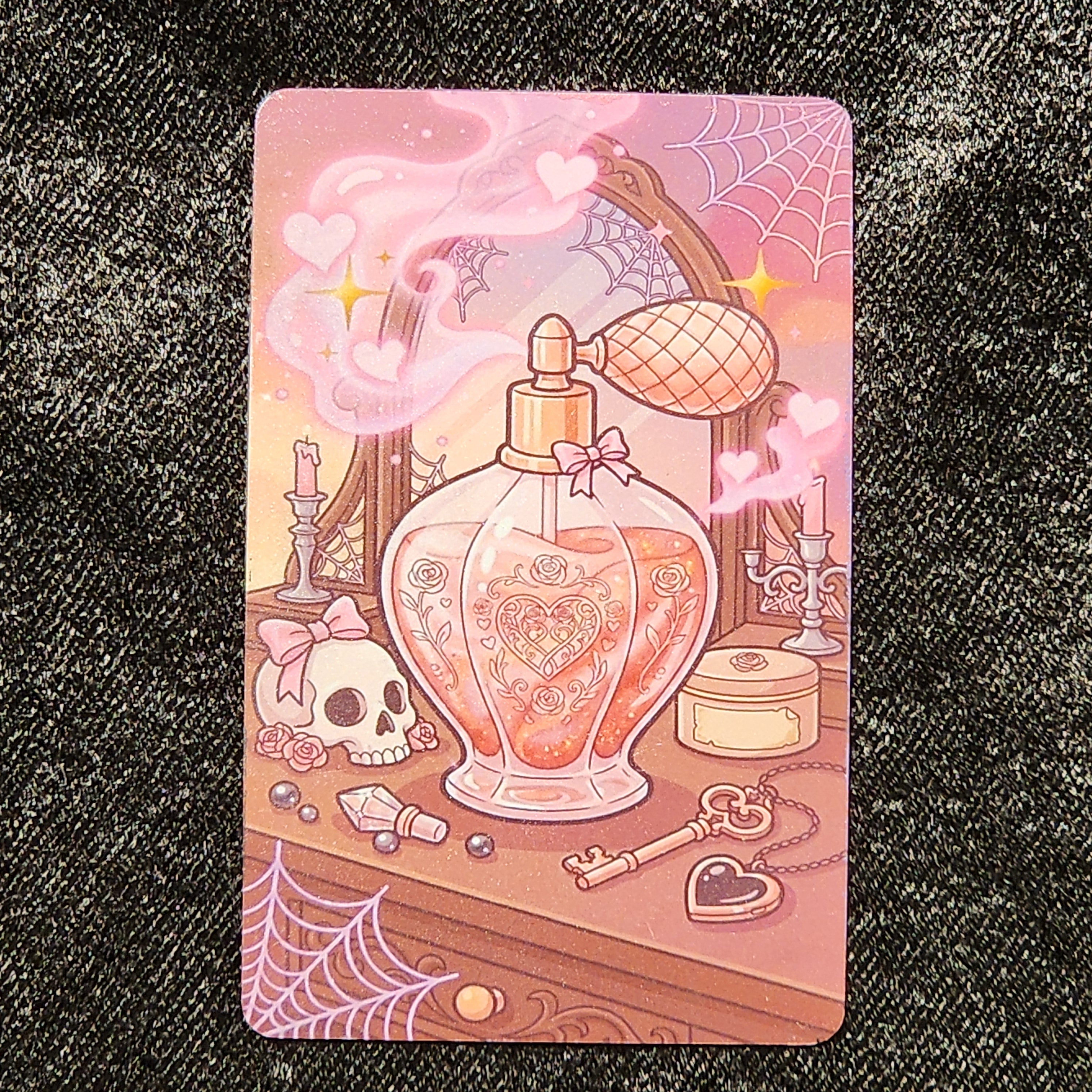 Tap Greeting Card NFC Video Pinkoween Valentina, Love Potion No. 13 (OCTOBER 12 OF 31) Real Card Front Photo