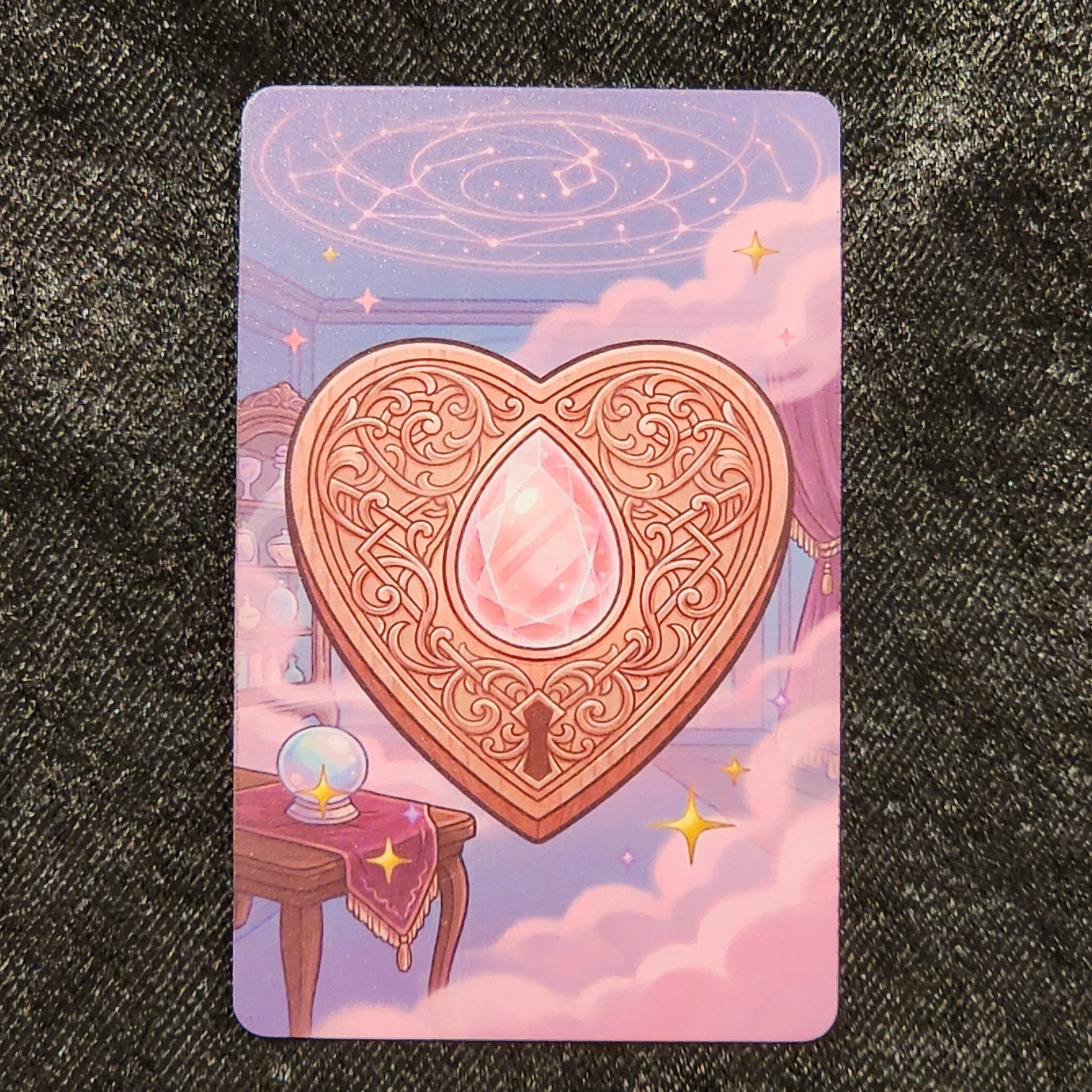 Tap Greeting Card NFC Video Pinkoween Tabitha, The Pastel Planchette (OCTOBER 13 OF 31) Real Card Front Photo