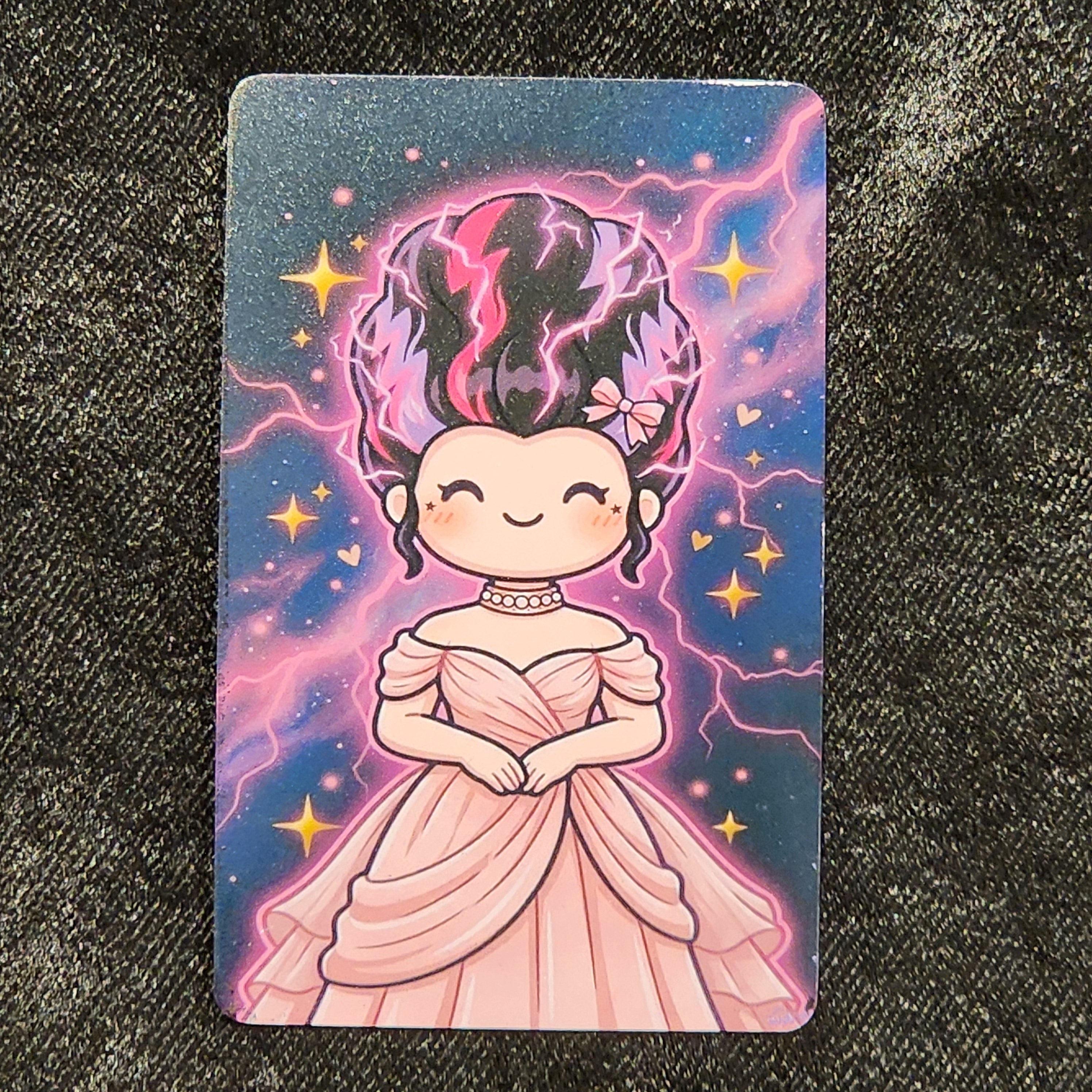 Tap Greeting Card NFC Video Pinkoween Victoria, The Haute Bride (OCTOBER 28 OF 31) Real Card Front Photo