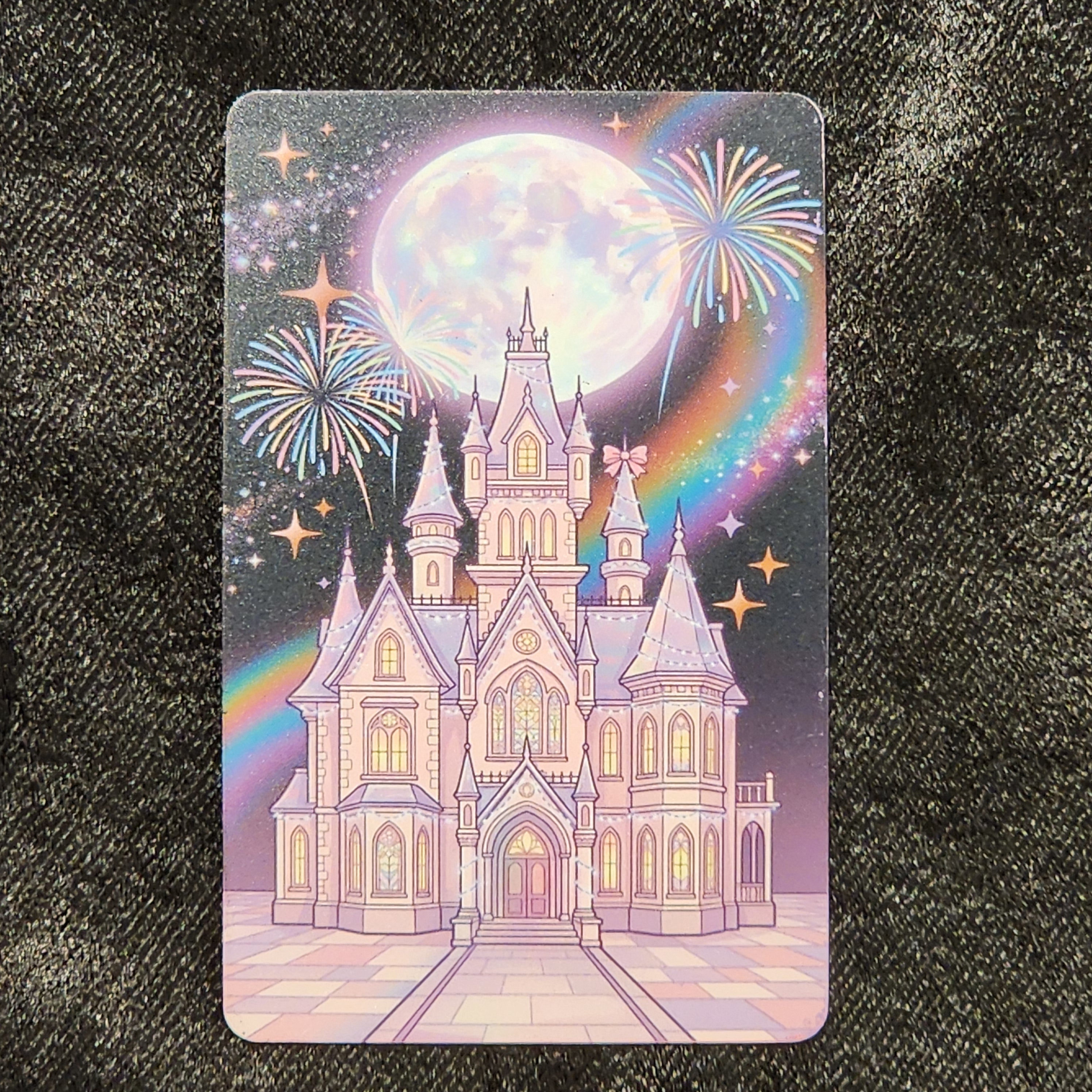 Tap Greeting Card NFC Video Pinkoween The Sovereign Manor & The Radiant Mirror (OCTOBER 31 OF 31) Real Card Front Photo